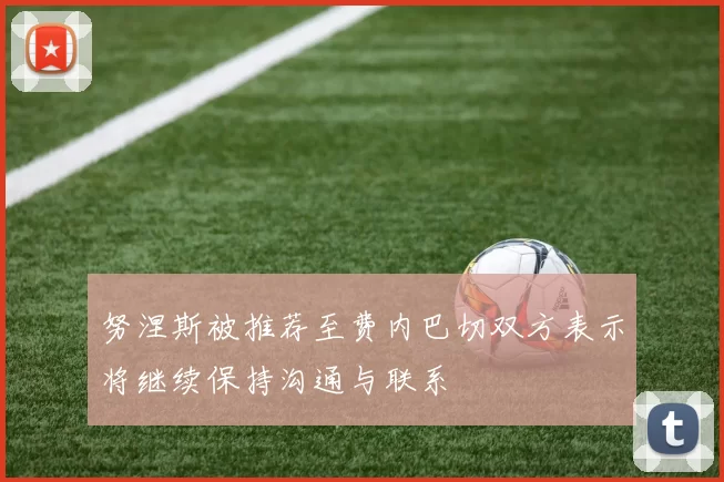 努涅斯被推荐至费内巴切双方表示将继续保持沟通与联系